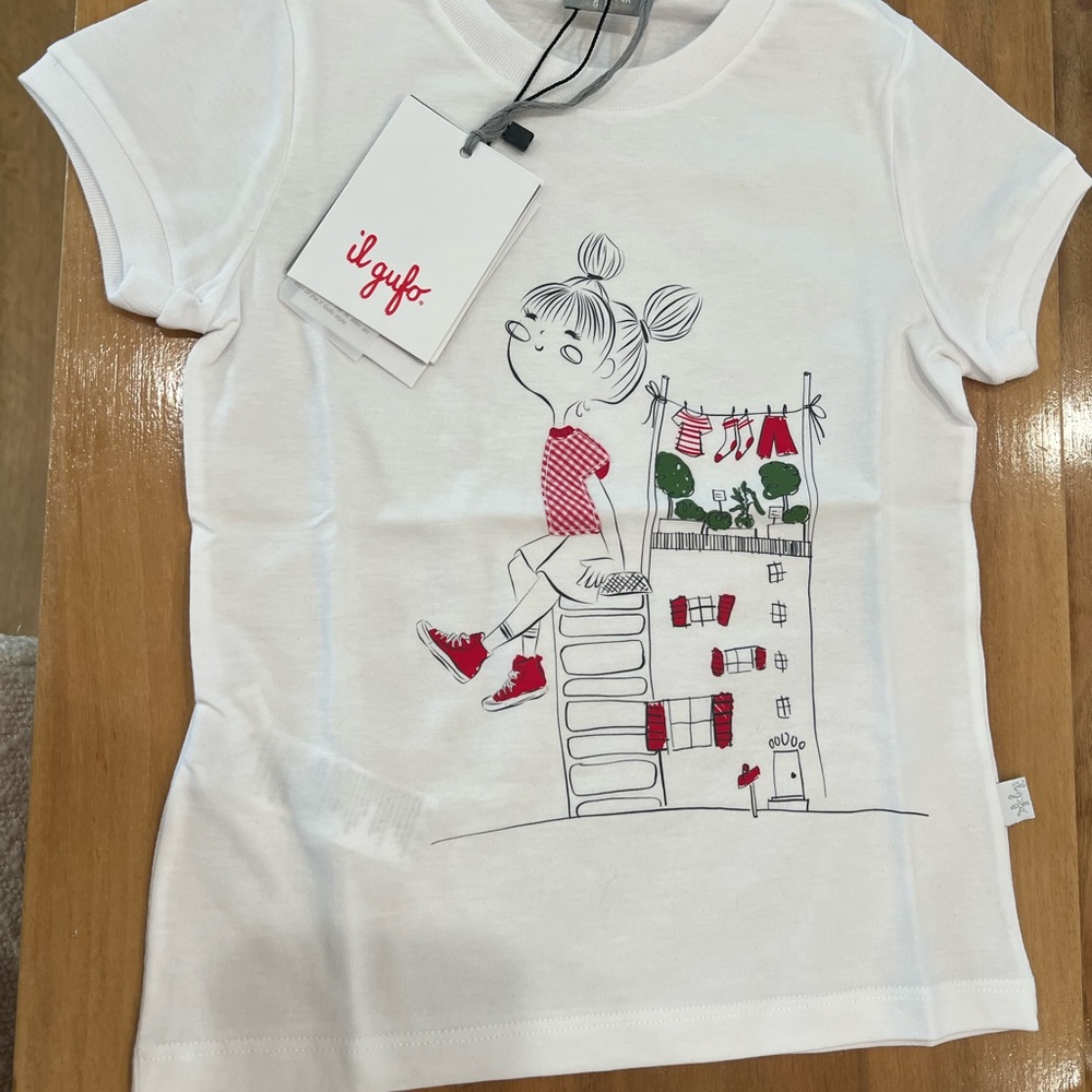 NWT Il Gufo cotton girl’s t-shirt